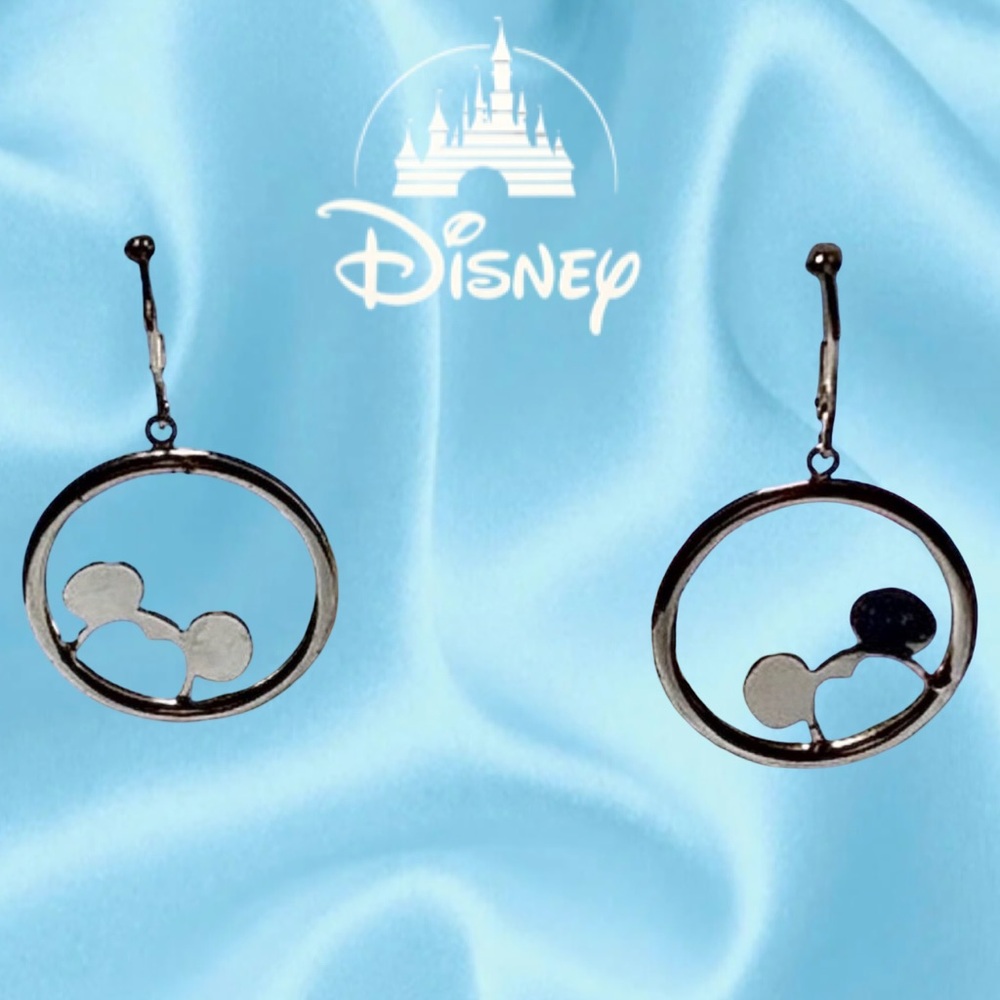 Disney Licensed Sterling Mickey Mouse Earrings